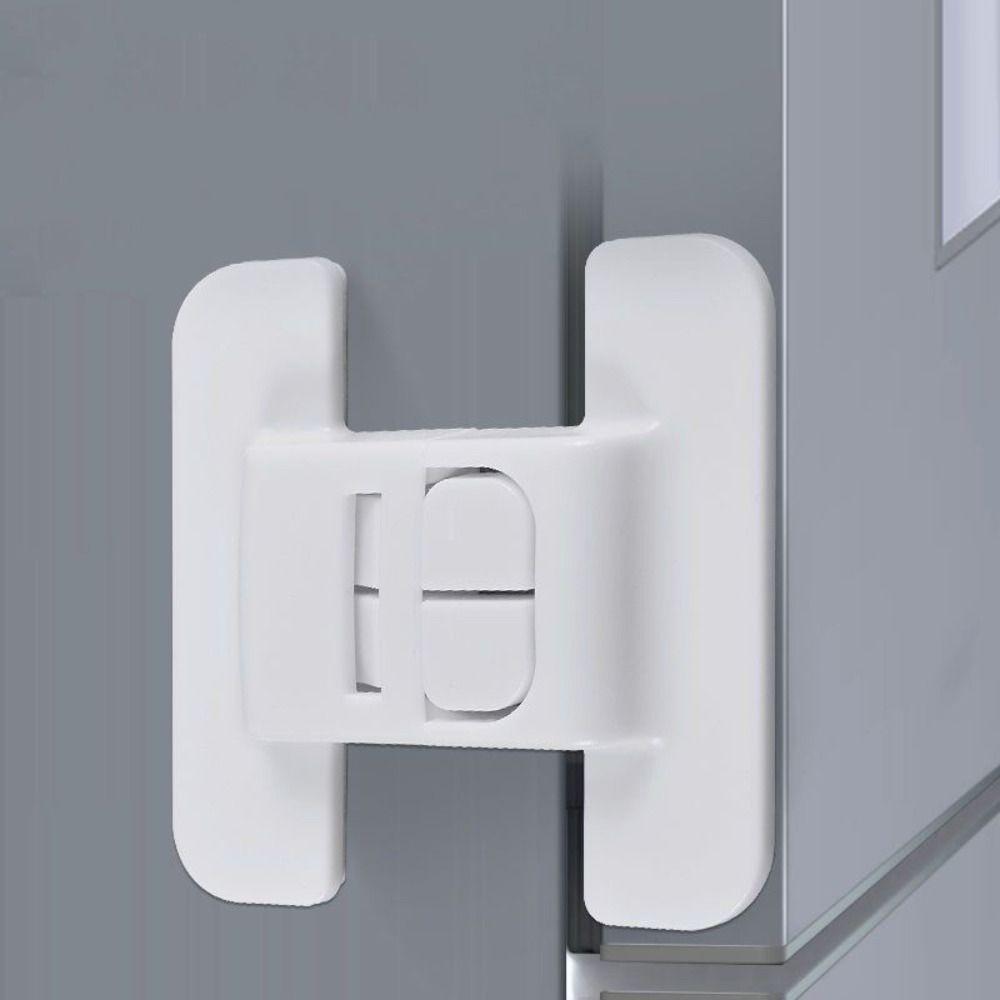 Anti-Open Child Safety Lock White Closing Buckle Durable Housing Safety