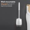 Туалетная щетка с возможностью настенного крепления Простая установка Конструкция слива Чистящая щетка с держателем Настенный аксессуар для ванной комнаты
