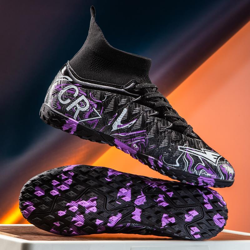 Новые молодежные спортивные бутсы CR7 Низкие Студенческие Футбольные Бутсы с Длинными И Сломанными Шипами для Тренировок и Матчей Профессиональные