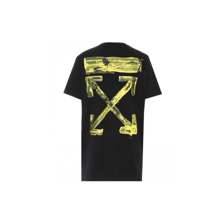 OFF WHITE Свободная акриловая футболка со стрелками S/S OMAA027F191850101060