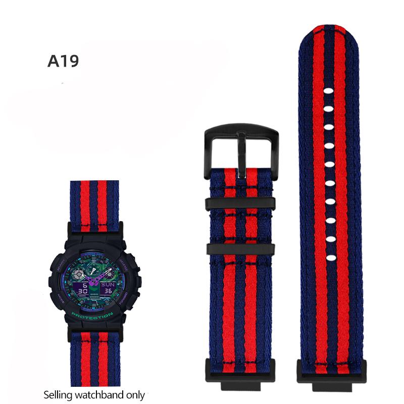 Нейлоновый холщовый ремешок для часов для GSHOCK Casio DW5600 DW-5600 GA110 GA100 GA120 GM2100 GA2100 GA2110 Модифицированный ремешок Спортивный ремешок