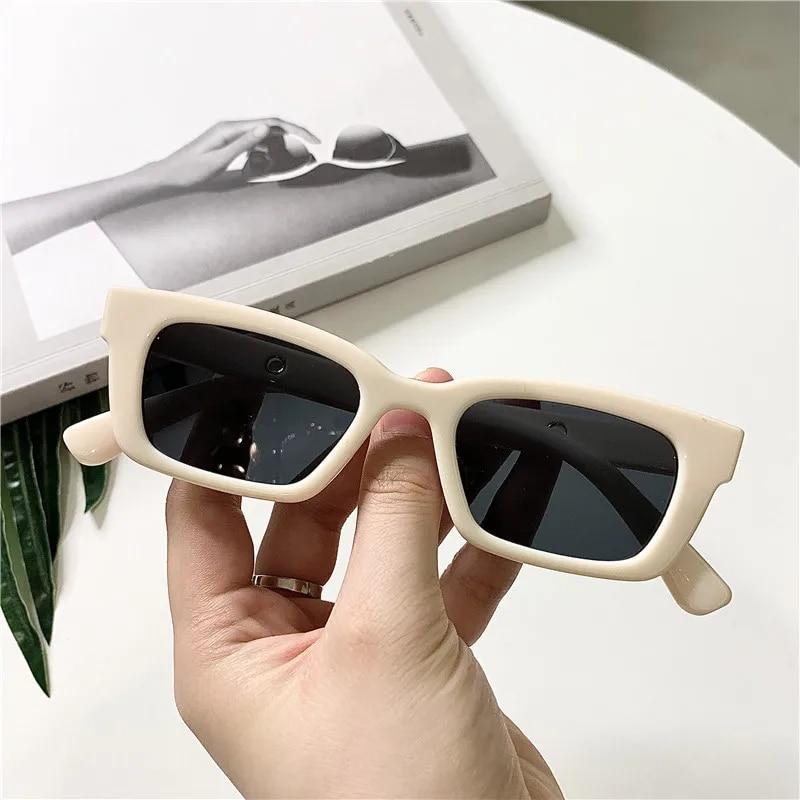 New Women Rectangle Vintage Sunglasses Designer Retro Points Sun Glasses Female Lady Eyeglass Cat Eye Driver Goggles