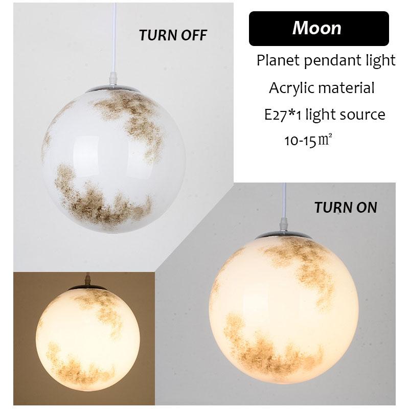 Сферический светильник в стиле минимализма «Планета» в скандинавском стиле, подвесное освещение для выставок в вестибюле, светодиодный подвесной светильник для кафе и ресторанов, декор для дома