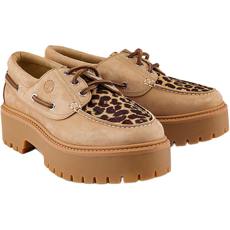 Timberland Comfortable Versatile Sailing Shoes Women Shoes Light-Brown A2GVFEN3