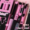 4PCS/Set 0.5mm Black Ink Gel Pen Press Using Ballpoint Pen High Quality Neutral Pen  Students