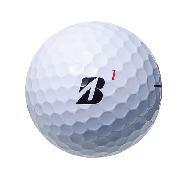 BRIDGESTONE SUPER STRAIGHT Golf 2023 Pack of White Balls, Model, 12,