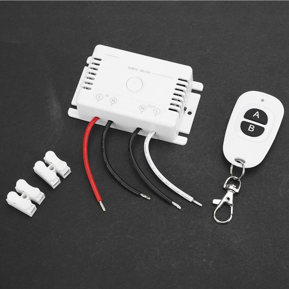 AC90 250V Интеллектуальный пульт дистанционного управления Ручной Двухканальный Выключатель с отключением питания