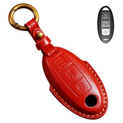 LETINGFAR Чехол для ключей для Nissan, Чехол для смарт-ключа, Покрытие для ключа, Натуральная кожа, Специально разработанный
