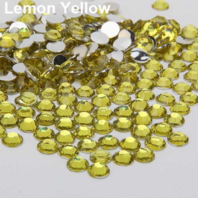 Puntos Rhinestone 2000 шт., полимерный чехол для телефона с плоской задней панелью «сделай сам», наклейки для ногтей, 2/3/4/5 мм