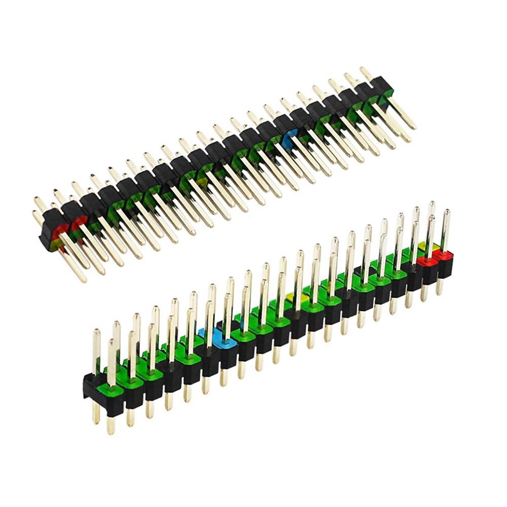 Цветной 40-контактный GPIO-разъем для Raspberry Pi zero/ Raspberry Pi zero W/ Raspberry Pi 2 W