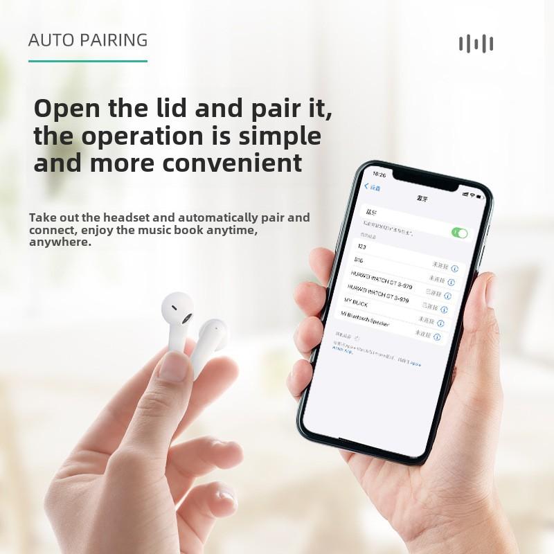 New TWS Wireless Bluetooth Headset Digital Display ENC Call Noise Cancelling Mobile Phone High Sound Quality Mini Running Sport