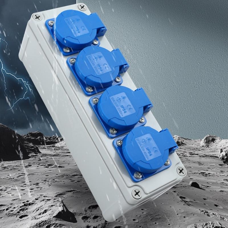 Industrial Wiring Connector Power Outlet Industry Safety Outlet Waterproof Dustproof Power Connector Socket Enduring