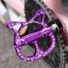 Aluminum Alloy Mountain Bicycles Pedals Cats Shape Cycling Pedals 3 Seal Bearings Nonslip Bike Pedals Easy to Install