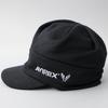 AVIREX knit cap with brim, black