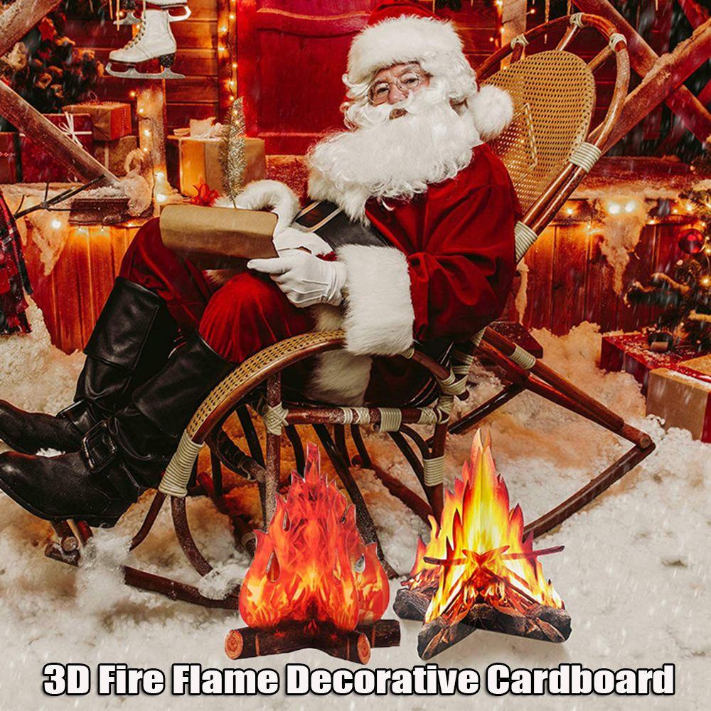 Бумажный костер центральный элемент огонь украшение для вечеринки 3D декоративный картонный искусственный огонь пламя