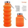 New Portable Silicone Water Bottle Retractable Folding Coffee Bottle Cups E Outdoor Travel Tools Collapsible Sport Bottles
