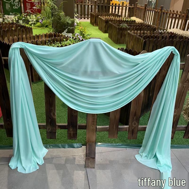 Beige Milk Tea, Champagne, and Avocado Green Wedding Backdrop Decoration - Retro French Style Photography Cloth