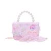 Frozen Pattern Snowflake Childrens Small Crossbody Bag With Material Sequin