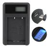 Mirrorless Camera Battery Single Charger with LCD Display USB Desktop Charger for Fuji NP
