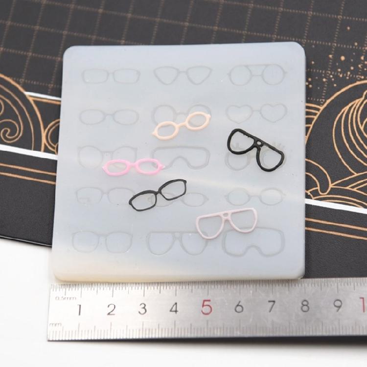 Гибкая силиконовая форма для украшения оправы для очков, персонализированная оправа для очков с силиконовой формой для лица куклы из эпоксидной смолы