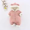 Winter Baby Jumpsuit: Thick Warm Cotton Romper for Boys and Girls