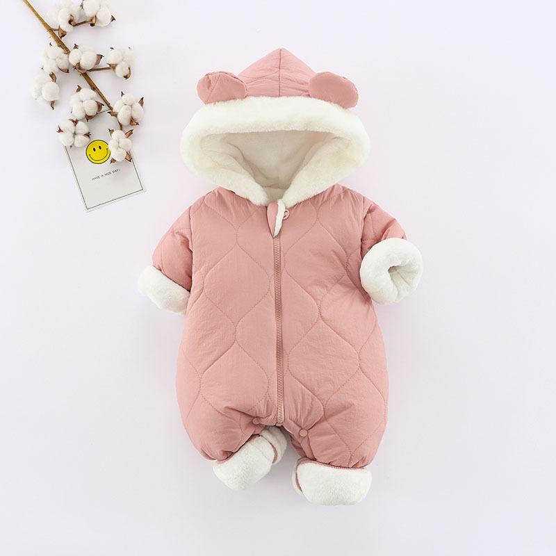Winter Baby Jumpsuit: Thick Warm Cotton Romper for Boys and Girls