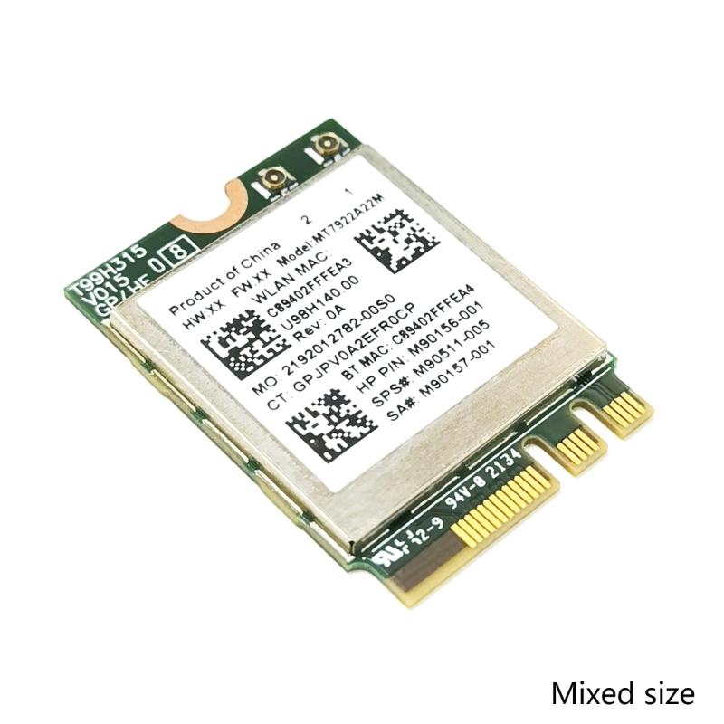 LAN Card Used for k- Wi-Fi 6E MT7922 2400Mbps - Wireless  Card Bulit in - IPEX MHF4 Antennas Tested