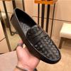Европейская станция Деловая плетеная коровья кожа Повседневные туфли-бобы Мужские Натуральная кожа Ленивые Обувь-слипоны Вождение Модная обувь