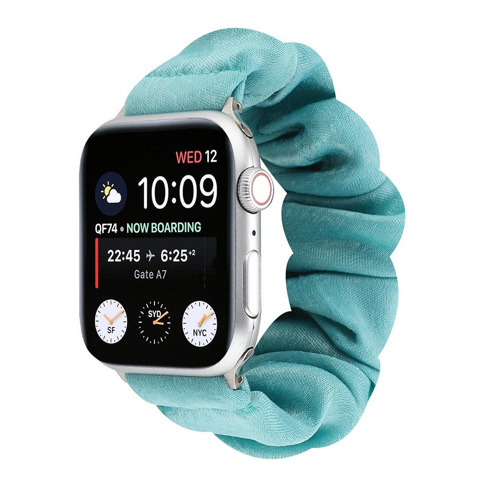 Совместимый ремешок-скранчи для Apple Watch для Series 8/7/6/5/4/3/2/SE - Эластичный браслет-кольцо в виде кишечника