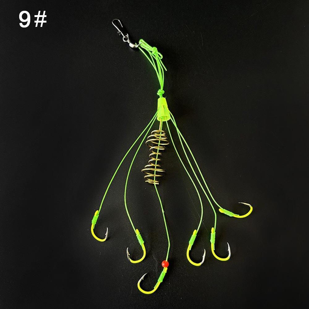 Carbon Steel Explosion String Hook Method Leader Stainless Steel Feeder Hook  Fishing