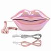 Electroplating Pink Funny Lip Telephone WX‑3016 Fashionable Number Storage Function