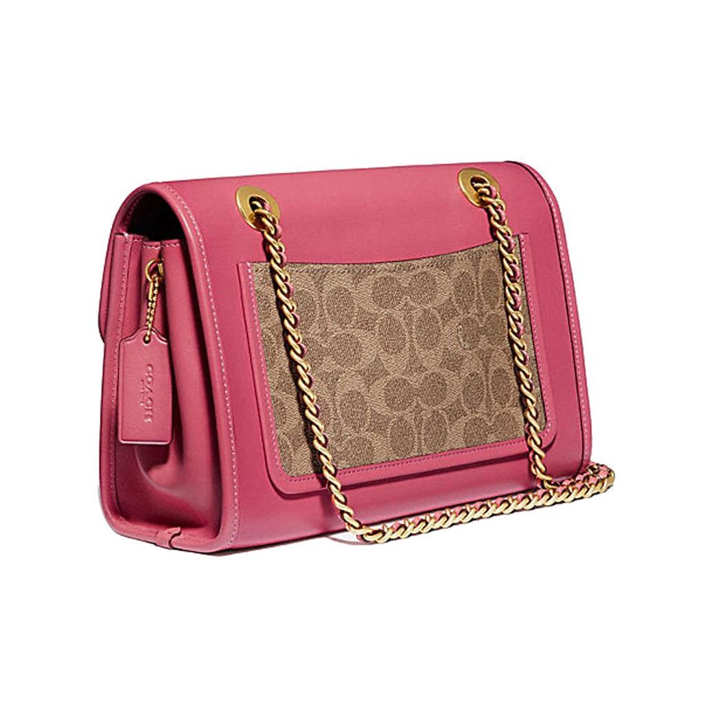 Coach Parker 26 Classic Logo Camellia Leather Crossbody Shoulder Bag Women bags Pink 89112-B4PTU