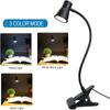 Black LED Desk Lamp 3 Color Modes Table Lamp Morden Lamp Clip On Reading Light  Bedside