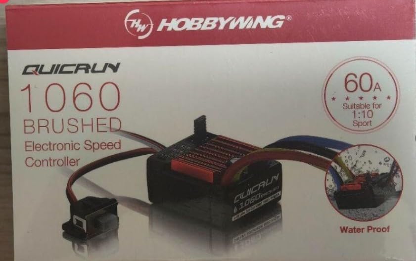 [OSE] HOBBYWING QuicRUN-WP-1060-Brushed Built-in BEC 3A/6V for 1/10 Scale Models [Parallel Import]
