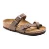 Birkenstock Synthetic Leather Round Toe Versatile Comfortable Thick Sole Slide Sandals Kids sandals Mocha-Brown 1014177