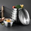 Salad Bowls with Lid Fruit Vegetables Soup Bowl Tableware Cream Egg Mixer Food Stainless Steel Container Kitchen Cooking Tools