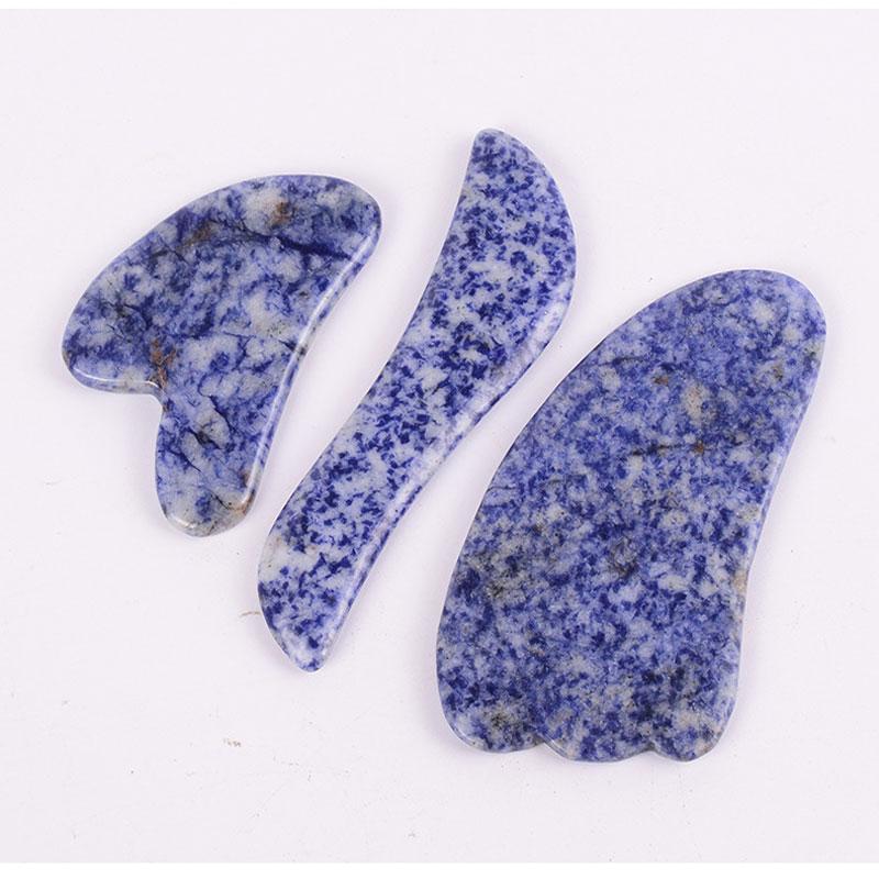 3 шт./комплект Розовый кварц Массаж лица Доска Гуаша Хрустальный камень Нефритовый массажер Для тела Лица Глаз Соскребание Акупунктура Гуаша Скребок