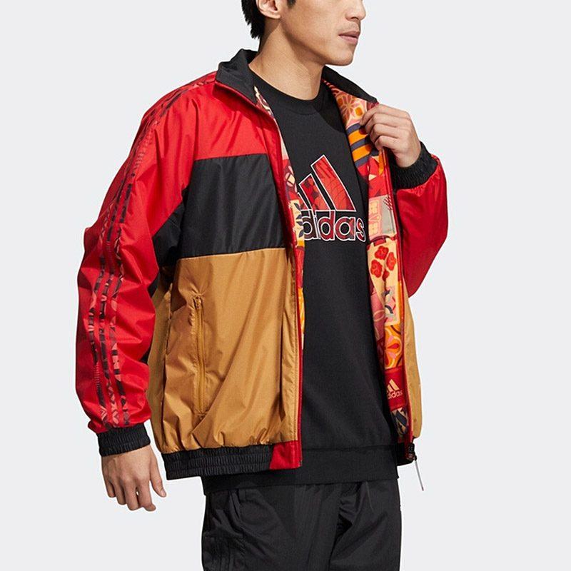 adidas Куртки Мужские Красный Стойка Умеренный Другое HI3284