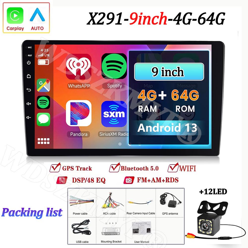 7"/9"/10" Универсальный 2Din Автомобильный Радиоприемник 4 ГБ Android 13 Carplay Android Auto GPS BT Автомобильные мультимедиа Интеллектуальные Автомобильные Системы