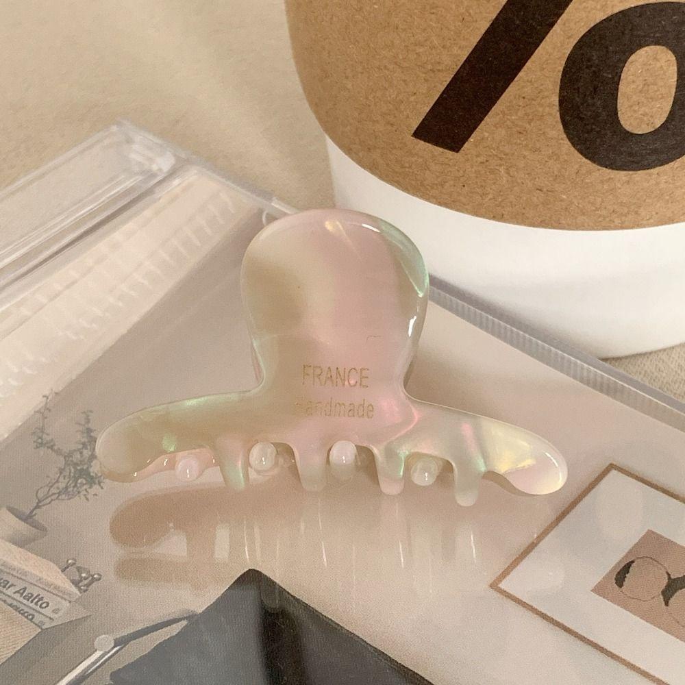 Korean Style Small Shark Clip Colorful Acetic Acid Side Clip Cute Acetic Acid Hair Claw  Children