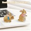 Cute Bunny Figurine, Resin  Bunny Decoration, Suitable For Home Desks, Wine Cabinets, Windowsills, Gardens, Balconies.