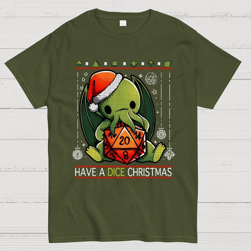 Have a Dice Christmas Cotton Summer Casual Cool Loose T-Shirt