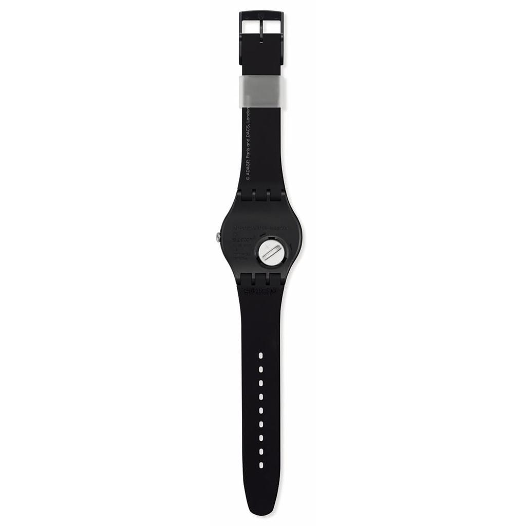 Swatch ДВЕ ЖЕНЩИНЫ С ЦВЕТАМИ SUOZ363 Черные Наручные часы LEGER'S