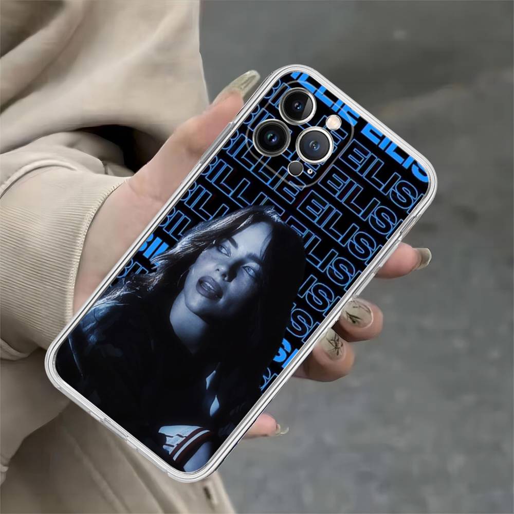 Поп E-Eilish Звезда B-billie Прозрачный чехол для телефона для IPhone 17 Air 16 Pro Max 15 14 13 12 11Plus Ударопрочный чехол