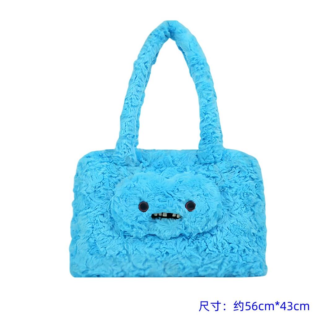Mr Buttons Screech Black Monster Crossbody Bag Ugly Cute Doll Shoulder Bag Street Fashion Casual Wear Collectible Gift