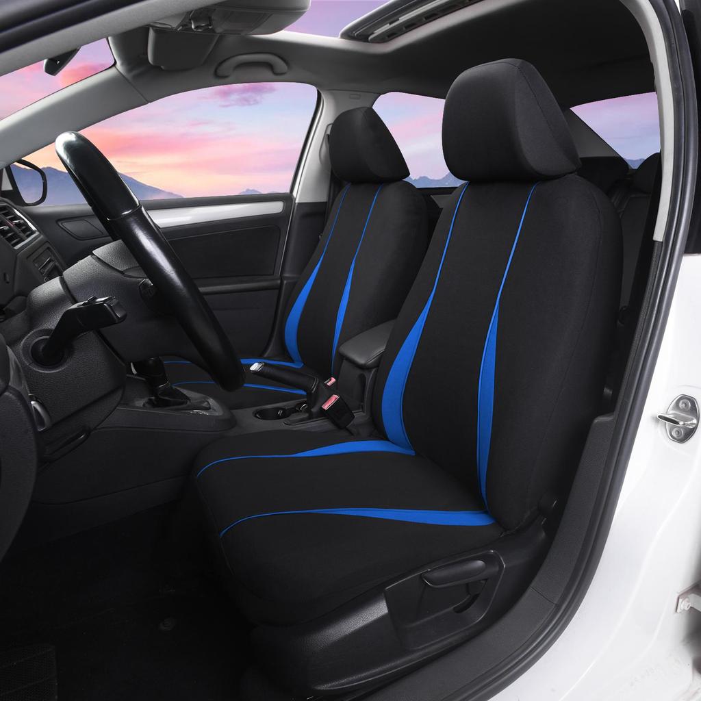 2 шт. классические чехлы на автомобильные сиденья, чехлы на передние автомобильные сиденья, универсальные, подходят для большинства автомобилей/внедорожников