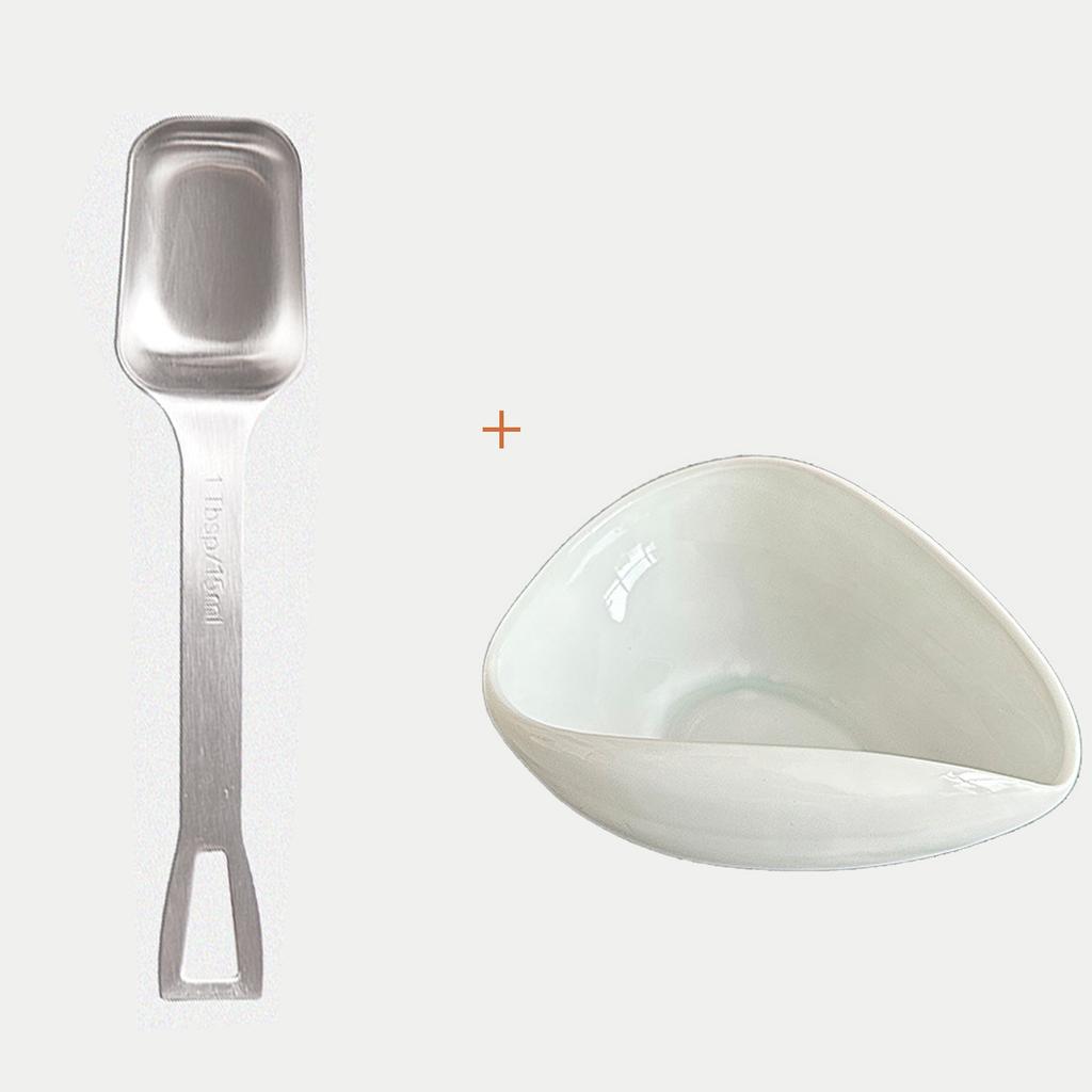 Coffee Beans Dose Trays Wooden Bean Shovel Scoops Ceramic Weighing Bean Dish Coffee Powder Measuring Tray Coffee Accessories