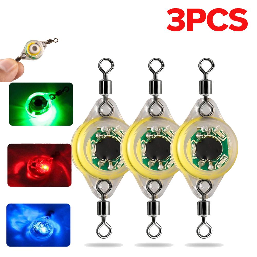 От 1 до 5 упаковок, светодиодная приманка для рыбалки в форме глаза, 4 цвета, мигающая, глубокая, для подводной рыбалки, приманка для кальмара, светящаяся для привлечения рыбы