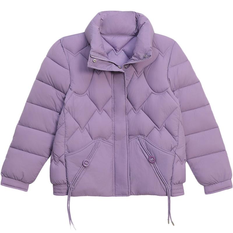 Пуховая хлопковая куртка для женщин. Зимняя одежда. Новая хлопковая куртка для маленьких мужчин. Модная легкая маленькая хлопковая куртка. Короткое и толстое пальто.