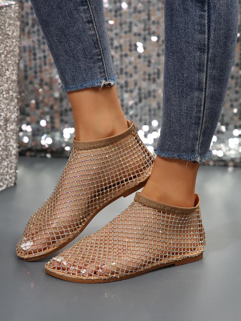 Летние женские босоножки большого размера с круглым носком, ромбовидными вставками и ажурным дизайном 2023 года
